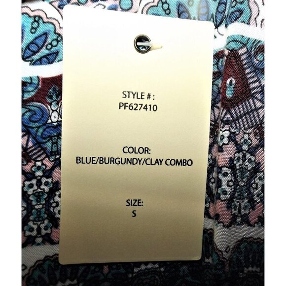 Pink Rose S multicolor striped sleeveless dress, New with tags, Rayon - Picture 5 of 5